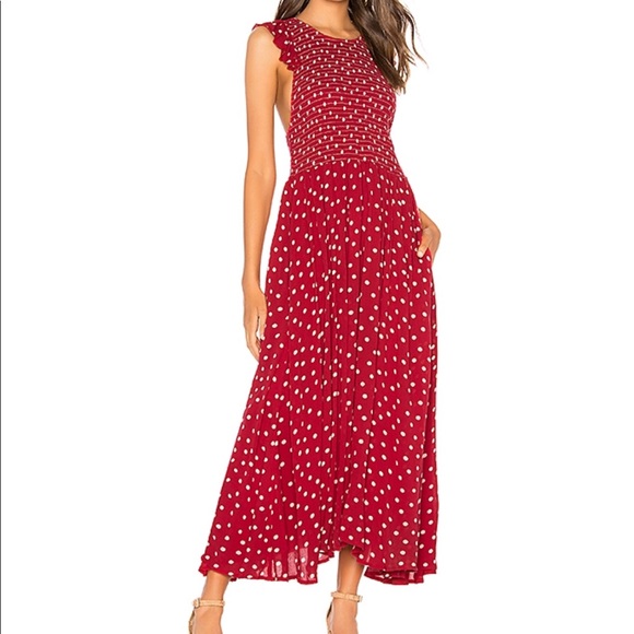 ISO: Free People Chambray Butterflies Midi Dress - Picture 1 of 1